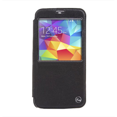 Flip Cover Windowed Samsung Galaxy S5 G900 Nero / Verde