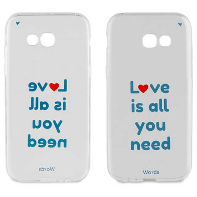 TPU Transparent Cover Love is all you Need Samsung Galaxy A5 2017