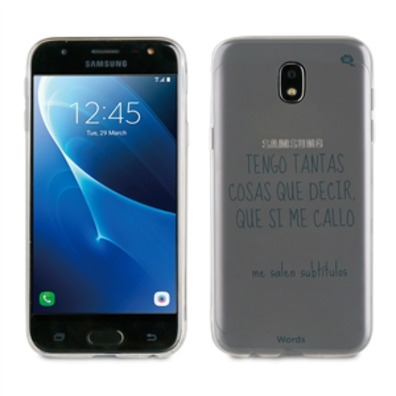 TPU trasparente Sottotitoli per Samsung Galaxy J5 2017 parole