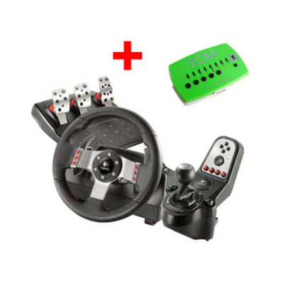 Logitech G27 Racing Wheel + XCM F1 CONVERTER FOR XBOX 360/PS3