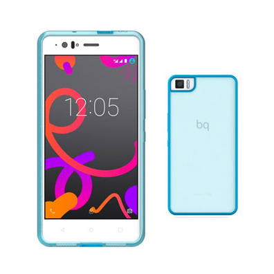 Gummy Case Bq Aquaris M5 Blue