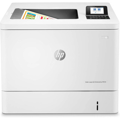 Impresora Láser Colore HP LaserJet Enterprise M554DN Dúplex Blanca