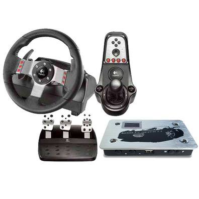 Logitech G27 Racing Wheel + XCM Maxbuy F1 Converter 3.0