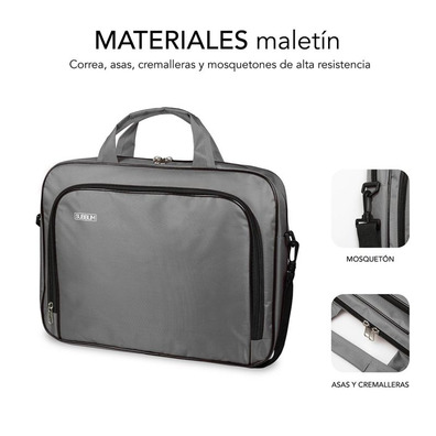 Maletín Subblim Oxford para Portátiles hasta 12,5 " Gris