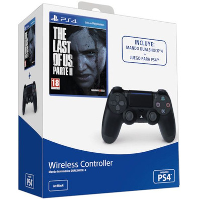 Mando Dualshock 4 Jet Black + The Last of Us