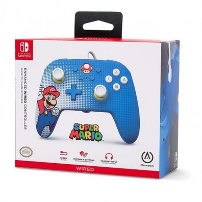 Mando Gaming Powera para Nintendo Switch MARIO POP ART