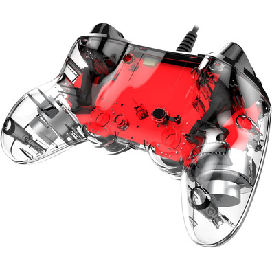 Mando Nacono Compatto Wired Illuminated Red Oficial PS4