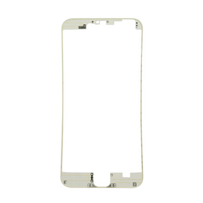 Front Frame with Hot Glue for iPhone 6 Plus White