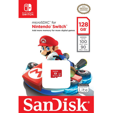 Memoria MicroSDXC 128GB Sandisco Switch