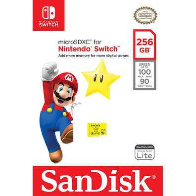 Memoria MicroSDXC 256GB Sandisco Switch