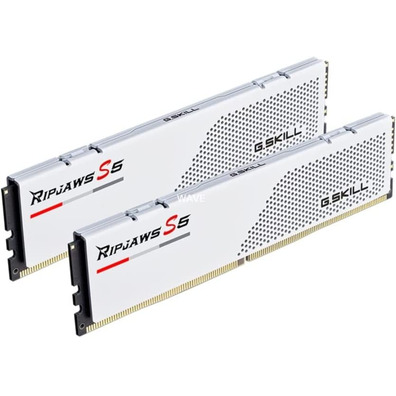 Memoria RAM G. Skill Ripjaws S5 32GB (2x16GB) 5600 MHz DDR5 Blanco