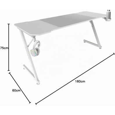 Mesa Mars Gaming Mgdx160w Bianco