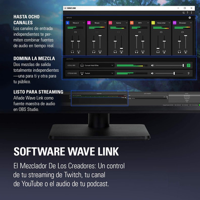 Micrófono Elgato Wave 3 Negro