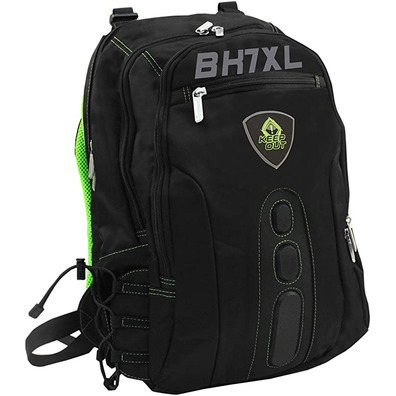 Mochila Portátil 17 '' Keep Out BK7GXL Negro / Verde