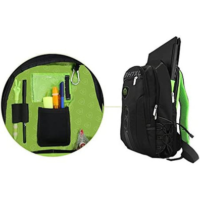 Mochila Portátil 17 '' Keep Out BK7GXL Negro / Verde