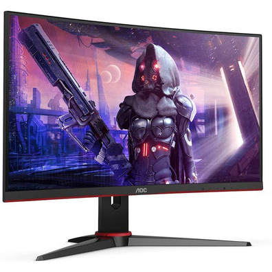 Monitor Gaming LED 24 '' AOC C24G2AE/BK Curvo Negro