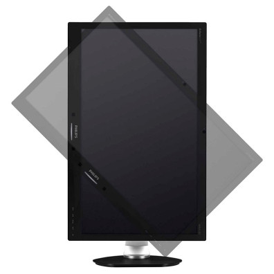 Monitor Philips IPS 27" Regolare in altezza (nero)