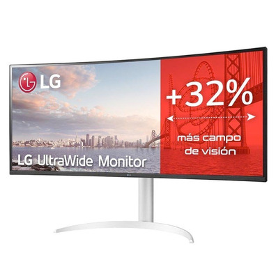 Monitor Profesional Gie Anorámico Curvo LG UltraWide 38WQ75C-W 38 " / QHD + / Negro y Blanco