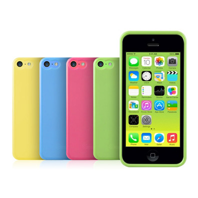 Soft and Skin minigel Muvit iPhone 5C Nero / Verde