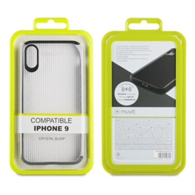 Cover Crystal iPhone Bump XR Nero Muvit