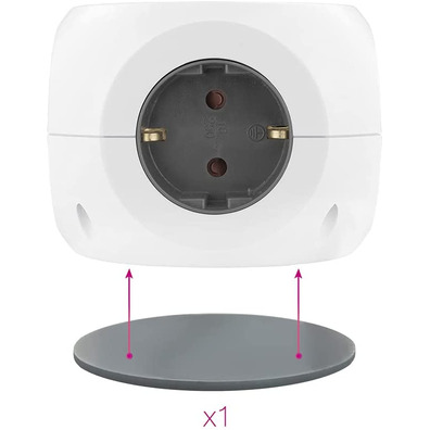 Nanocable Base de 3 enchufes / 4 USB/Carga inalámbrica