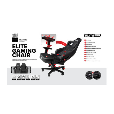 Next Level Racing Elite Gaming Sedia Leather Edition