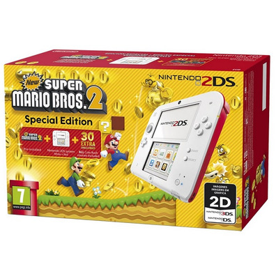 Nintendo 2DS Roja + Nuovo Super Mario Bros 2