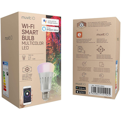 Pack 2 Lampadine Smart Muvit IO MIOPAK003 E27