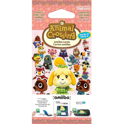Confezione 3 Tarjetas Amiibo Animal Crossing (Serie 4) Switch