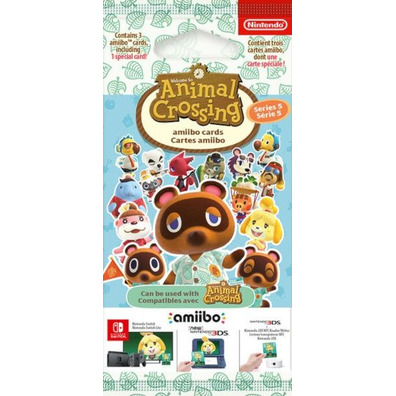 Confezione 3 Tarjetas Amiibo Animal Crossing (Serie 5) Switch