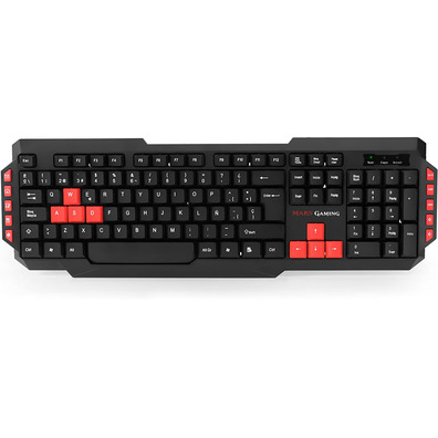 Confezione Mars Gaming MRCP1 (Teclado + Ratón + Auriculares + Alfombrilla)