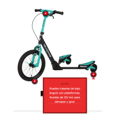 Skateboard Razor DeltaWing