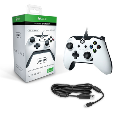 PDP WIRED CONTROLLER ARTIC WHITE (XBOX ONE/ PC) OFICIAL