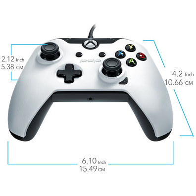 PDP WIRED CONTROLLER ARTIC WHITE (XBOX ONE/ PC) OFICIAL