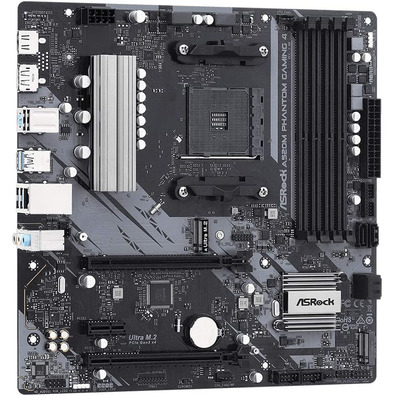 Placa Base Asrock AM4 A520M Phantom Gaming 4