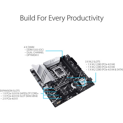 Placa Base ASUS 1700 Prime Z790M - Plus D4