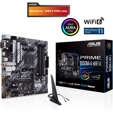 Placa Base Asus Prime B550M-A - Wifi II AM4