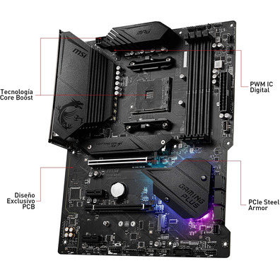 Placa Base MSI B550 Gaming Plus AM4