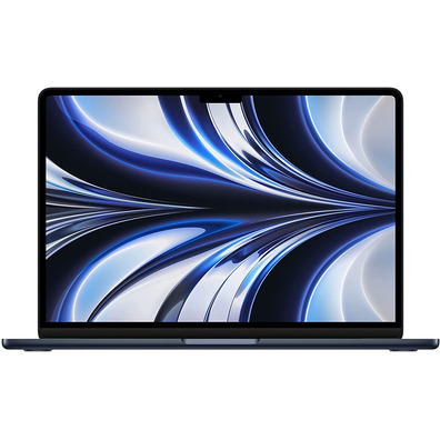 Portátil Apple Macbook Air 13 MBA 2022 Midnight M2/16GB/512GB/GPU 10C/13.6 ""