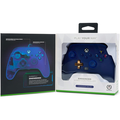 Power A Enhanced Wired Controller Midnight Blue (Xbox One / Xbox Series X/S)