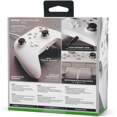 Power A Wired Controller White (Xbox One / Xbox Series / PC)