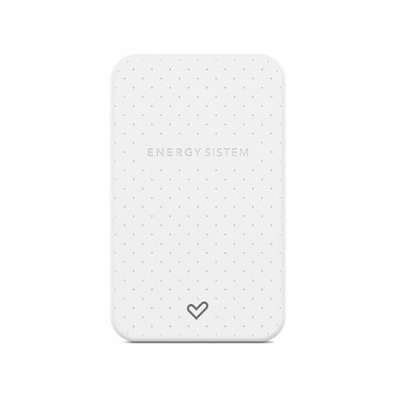 Powerbank Energy System 5000 mAh con cavo integrado Blanco