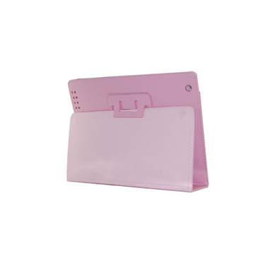 Leather Flip Case for iPad 2 (Light Pink)