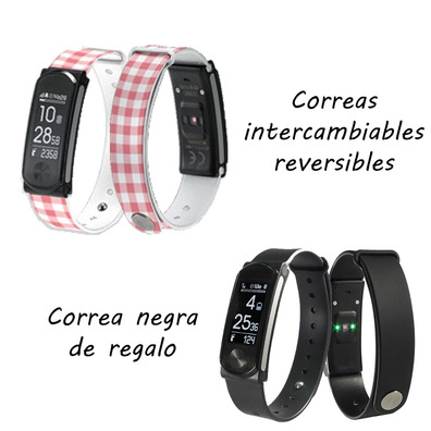 Bracciale Leotec Smartband Fresco HR Panno Rosa