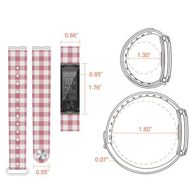 Bracciale Leotec Smartband Fresco HR Panno Rosa