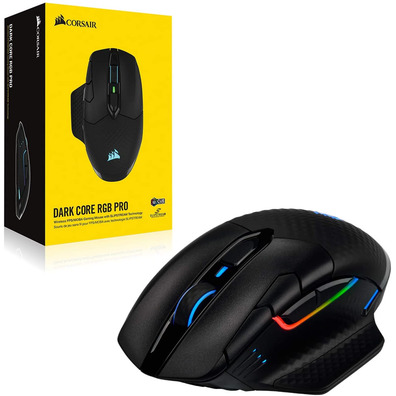 Ratón Corsair Dark Core RF Wireless + Bluetooth Óptico 18000DPI