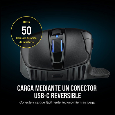 Ratón Corsair Dark Core RF Wireless + Bluetooth Óptico 18000DPI