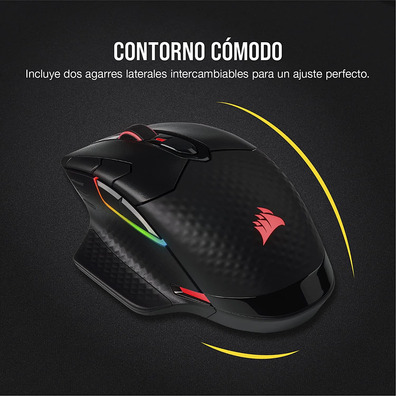 Ratón Corsair Dark Core RF Wireless + Bluetooth Óptico 18000DPI