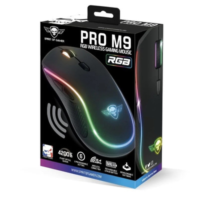 Ratón Gaming Inalámbrico Spirito di Gamer Pro M9 4200 DPI