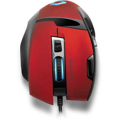 Ratón Gaming Speedlink Vade 4800 DPI Óptico Rosso